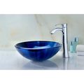 Anzzi Meno Deco-Glass Vessel Sink in Lustrous Blue LS-AZ051